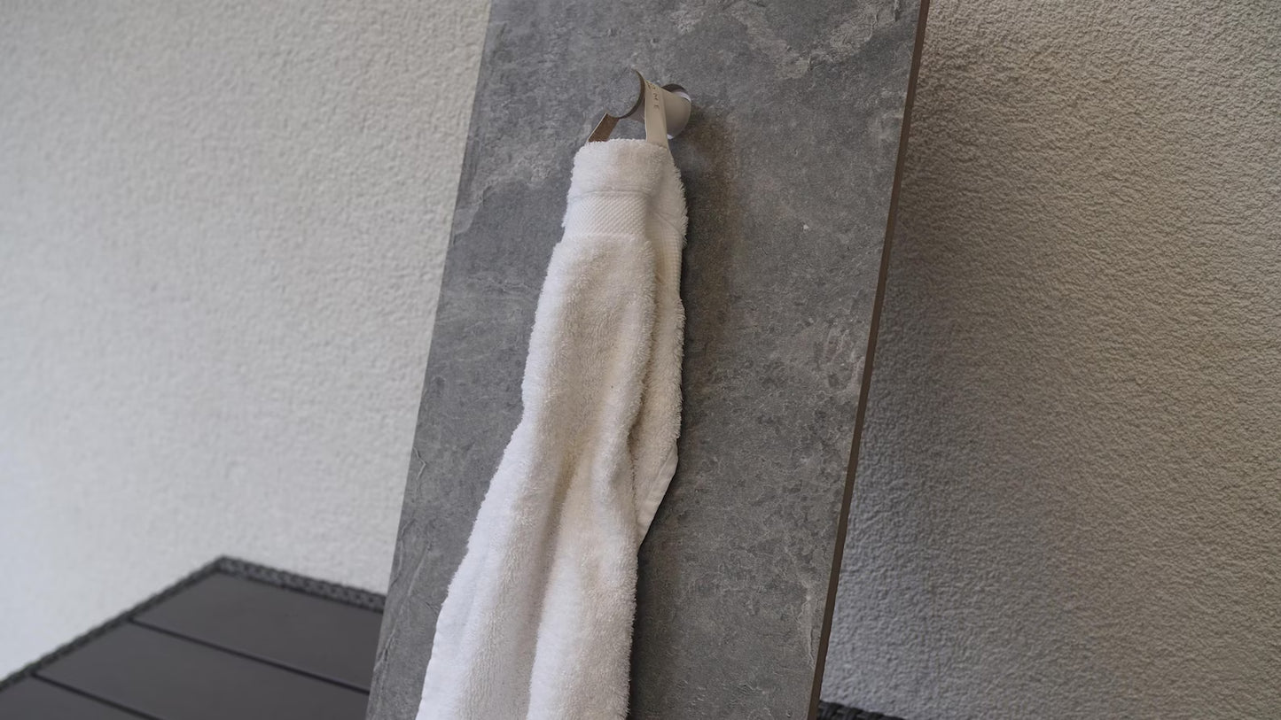 APPENDINO A MURO NASCOSTO PER ASCIUGAMANI E ACCAPPATOI (SET 5 PEZZI)