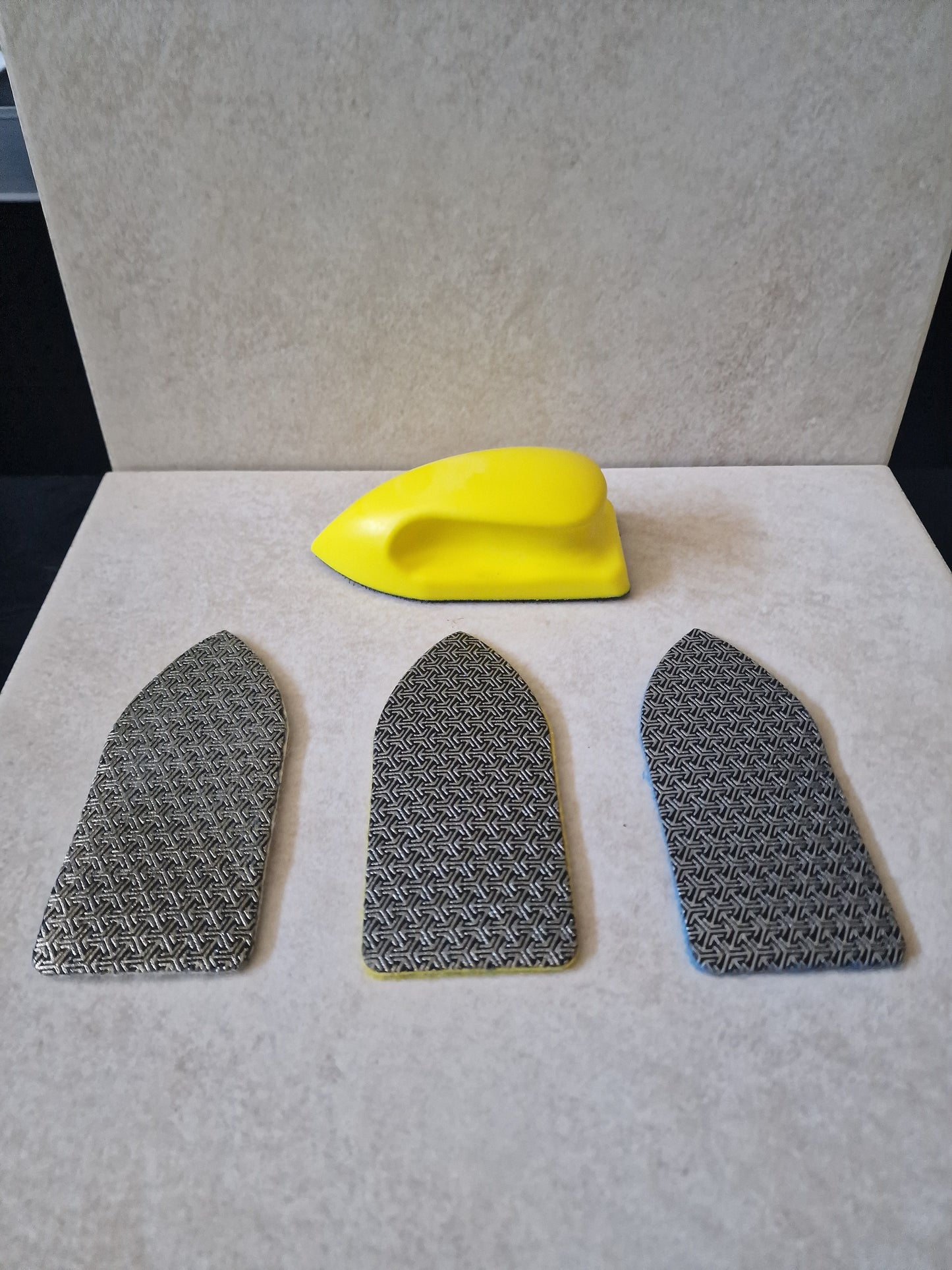 SET PLATORELLI DIAMANTATI + SUPPORTO A VELCRO
