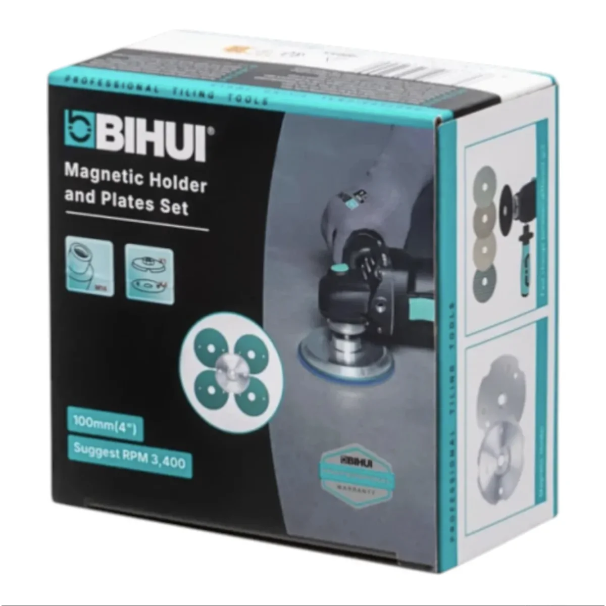 SUPPORTO MAGNETICO BIHUI PLATFORM PER DISCHI ABRASIVI IN VELCRO DA 100 mm M14 (DPPM4)