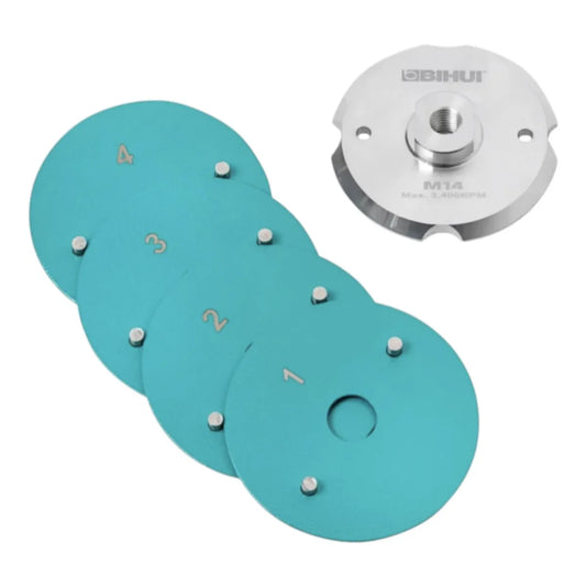 SUPPORTO MAGNETICO BIHUI PLATFORM PER DISCHI ABRASIVI IN VELCRO DA 100 mm M14 (DPPM4)