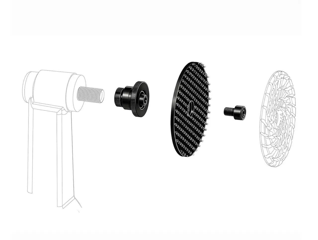 KIT ADATTATORE UNIVERSALE DISTAR PER SUPPORTO LUCIDANTE PER PROXXON