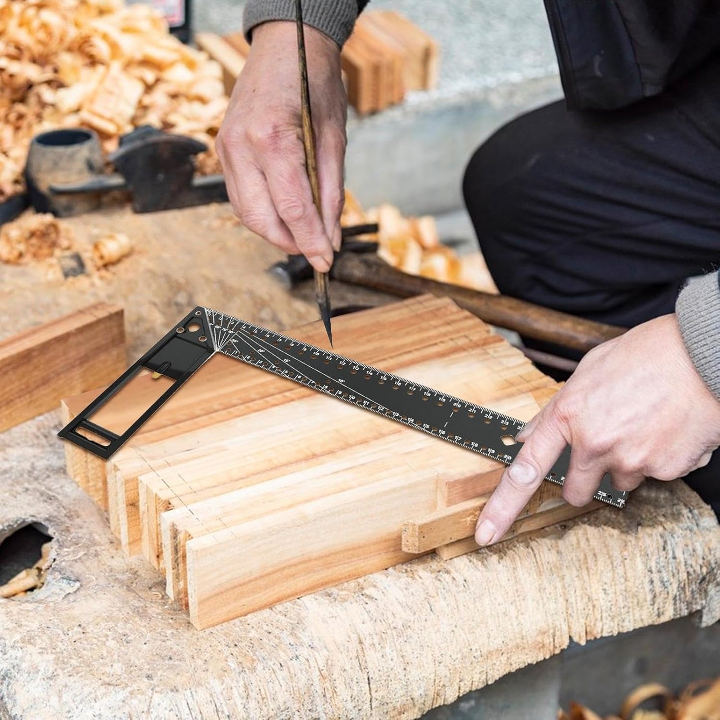 Squadra da cantiere multifunzionale 300mm