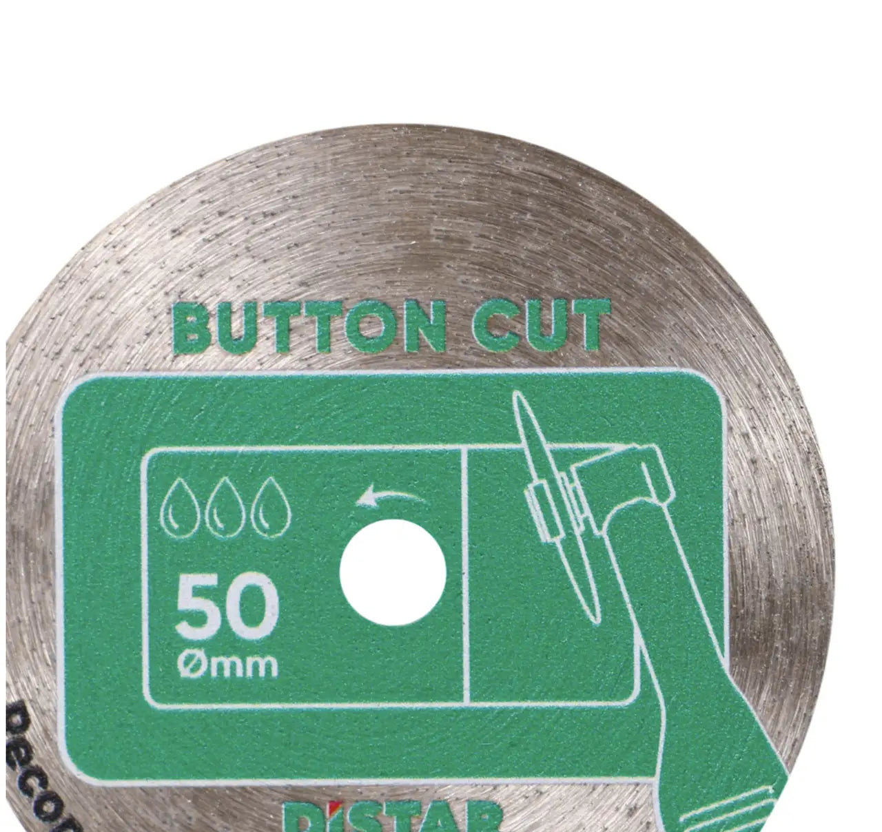 DISCO DIAMANTATO PER TAGLI PRECISI DISTAR BUTTONCUT 50MM CON SUPPORTO