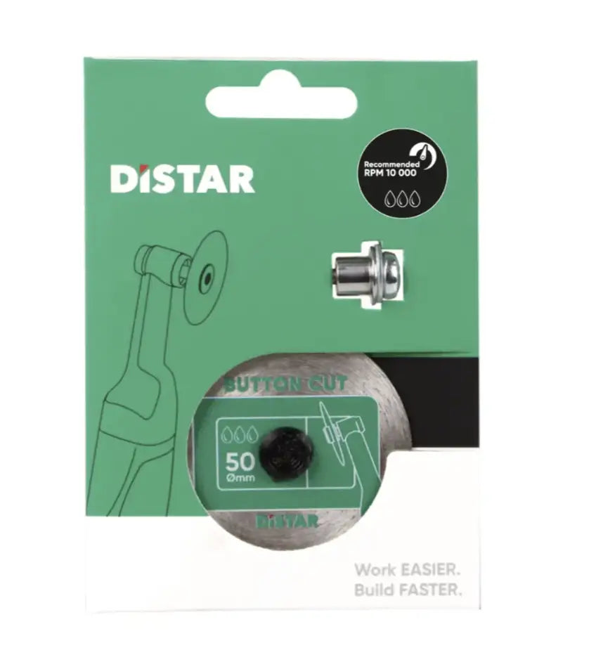 DISCO DIAMANTATO PER TAGLI PRECISI DISTAR BUTTONCUT 50MM CON SUPPORTO