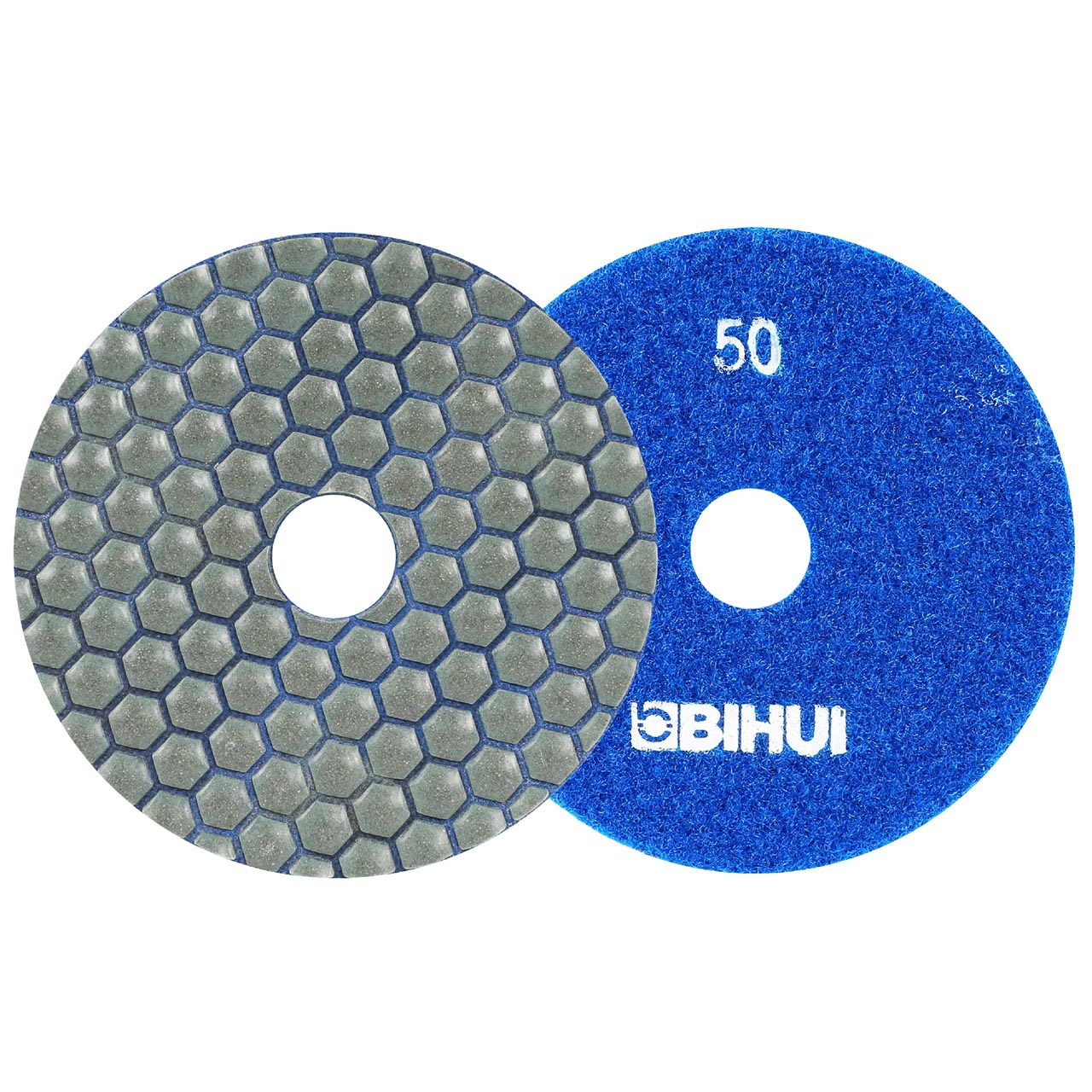 Tampone lucidante diamantato a secco Bihui da 100 mm
