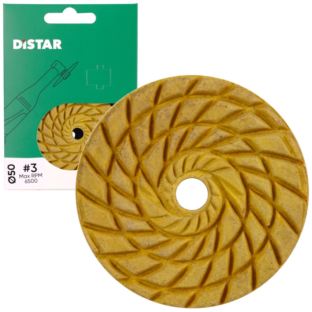 Tampone lucidante per ceramica, gres 50mm Distar CoolPAD (varie grane)