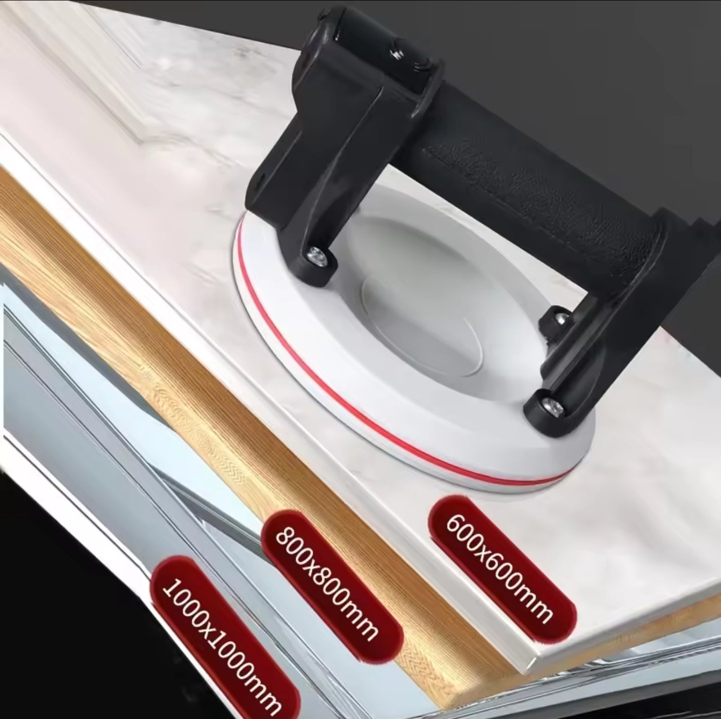 Ventosa elettrica diametro 150mm per piastrelle lisce e strutturate con pompaggio AUTO