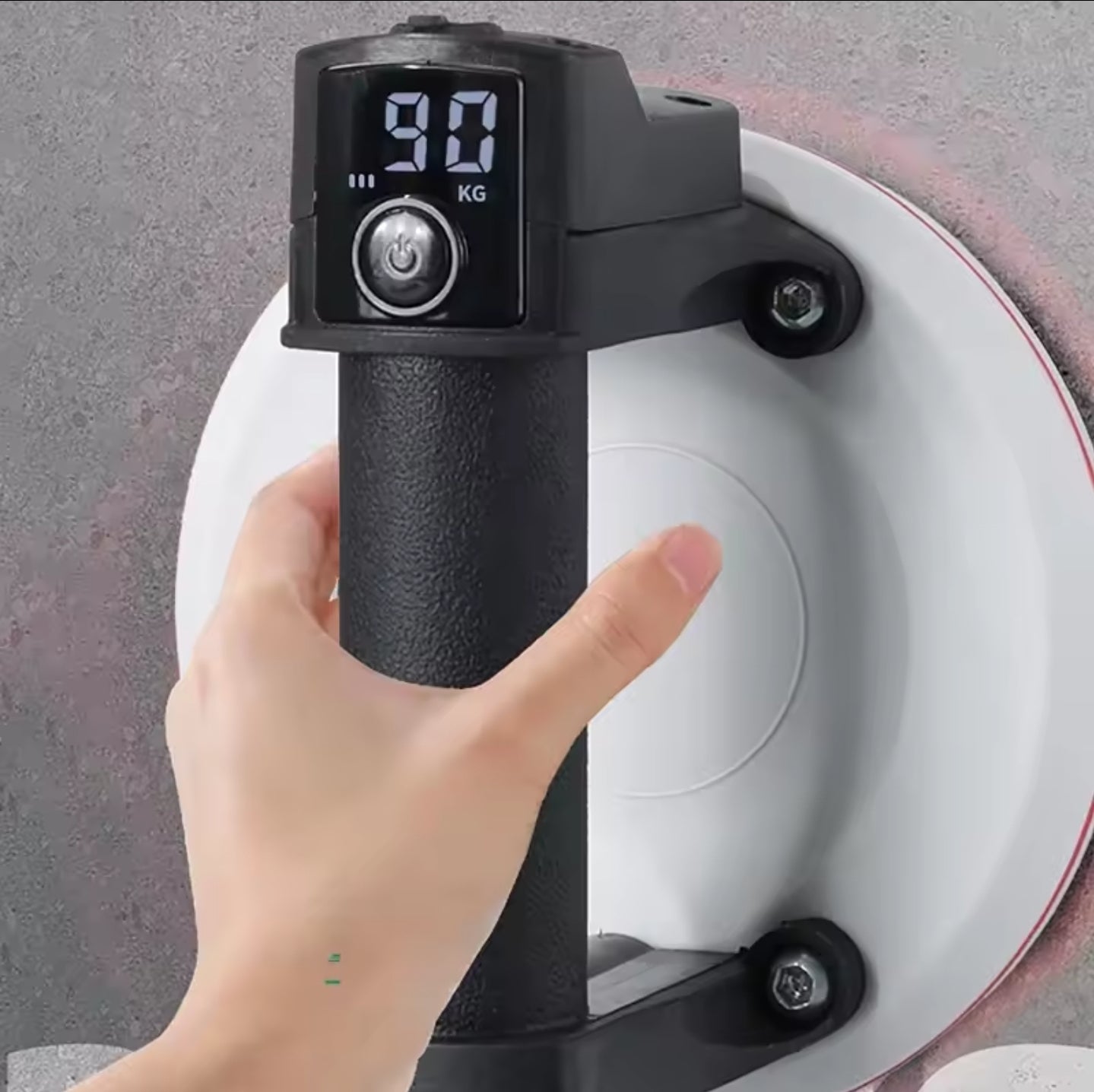 Ventosa elettrica diametro 150mm per piastrelle lisce e strutturate con pompaggio AUTO