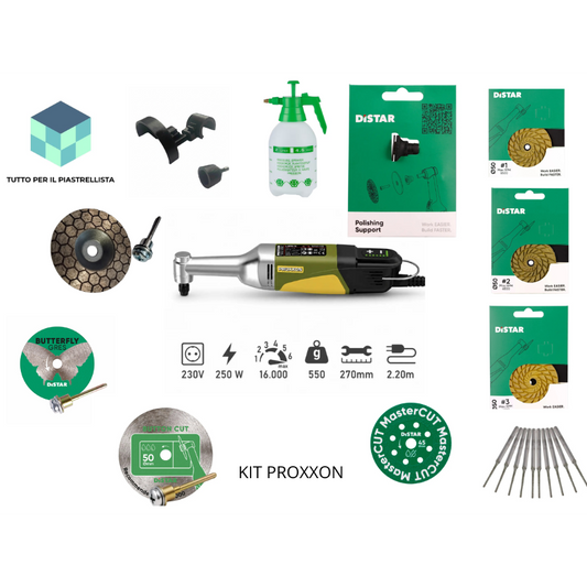 KIT MINI TRAPANO A COLLO LUNGO PROXXON BRUSHLESS (2026) + DISTAR