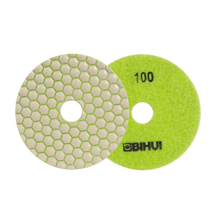 Tampone lucidante diamantato a secco Bihui da 100 mm