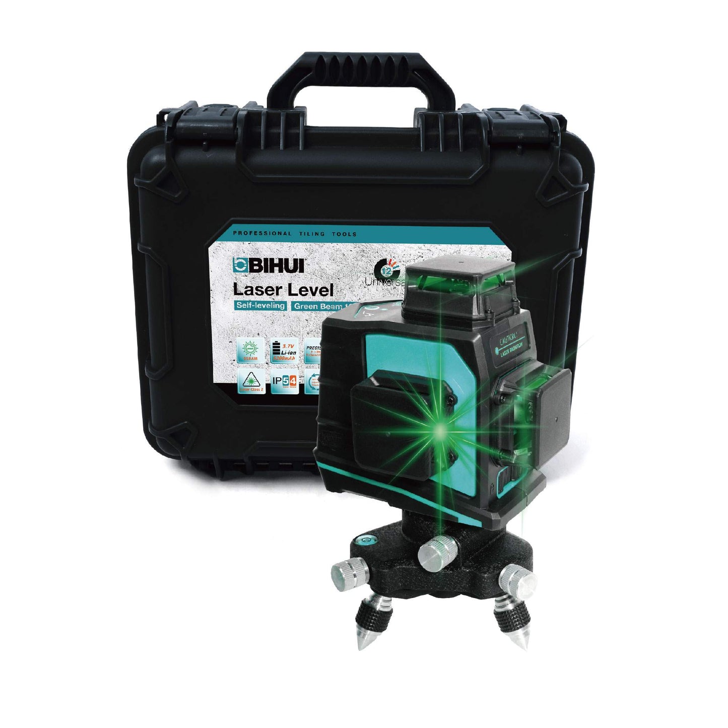 laser autolivellante a 3 ampie linee verdi a 360°, LASER AUTOLIVELLANTE A 3 LINEE VERDI 360°