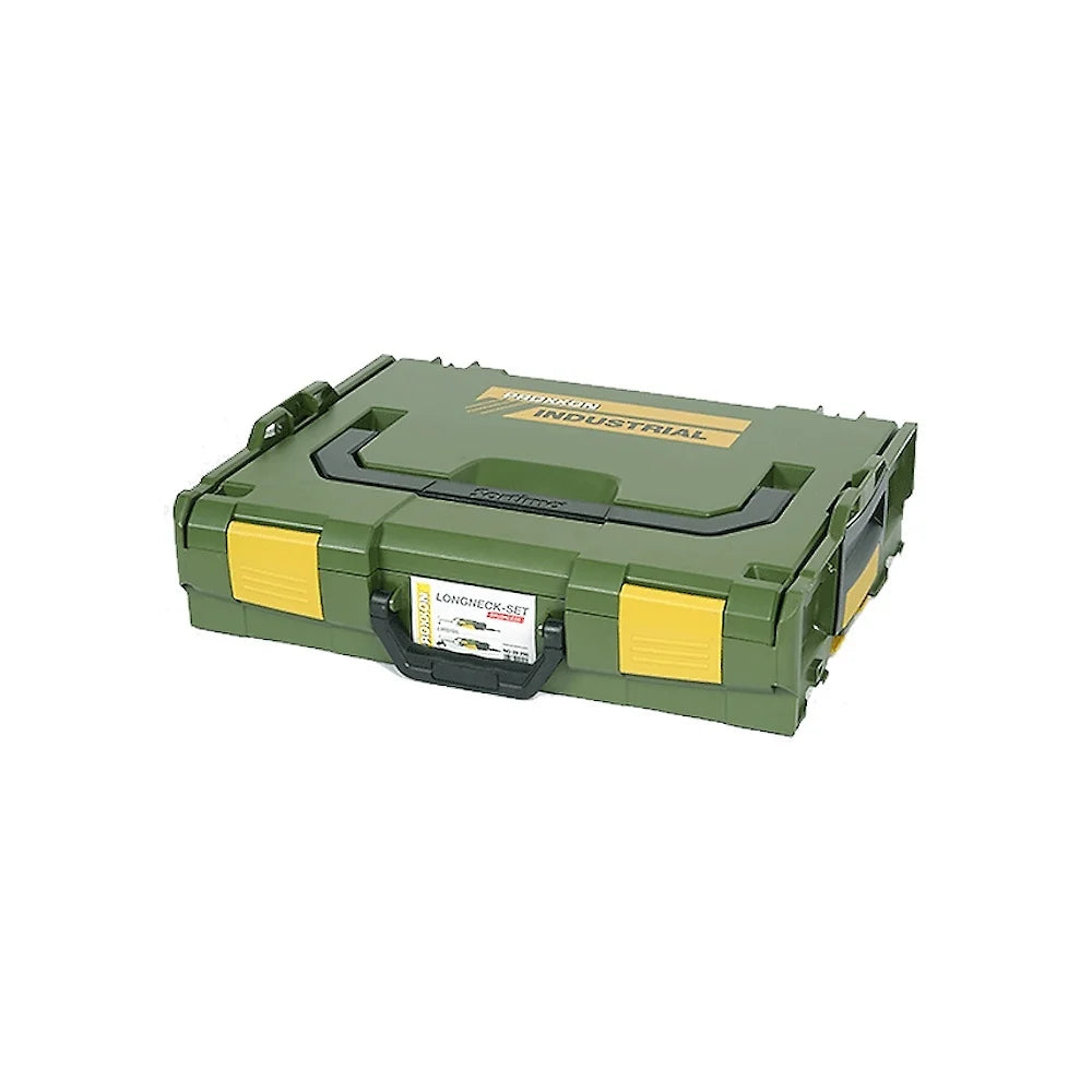 SET MINI SMERIGLIATRICE + MINI TRAPANO A COLLO LUNGO LHW/BL + LWB/BL, IN L-BOXX 29 290