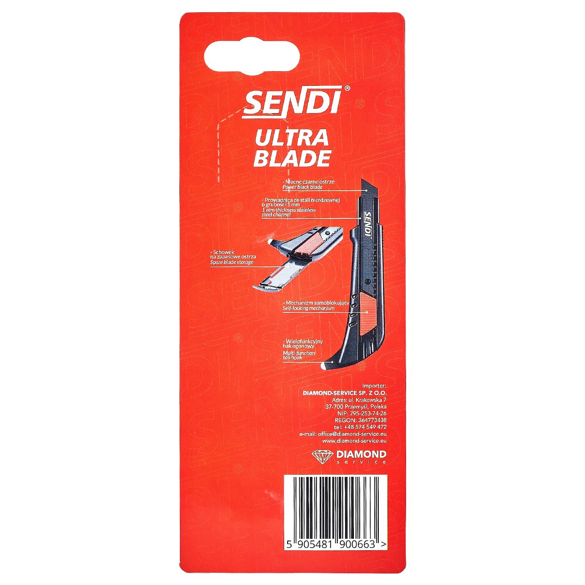 Taglierino con gancio SENDI ULTRA BLADE